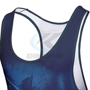 New Arrival High Quality Spandex/Polyester Wrestling <b>Singlets</b> Lightweight Quick Dry Breathable Latest Design Wholesale for Men's - Product Image 5