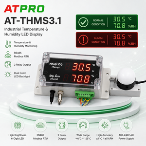 เครื่องวัดอุณหภูมิและความชื้นอุตสาหกรรม พร้อม RS485 Modbus สำหรับศูนย์ข้อมูล |   AT-THMS3.1 |   โรงงาน OEM - Product Image 1
