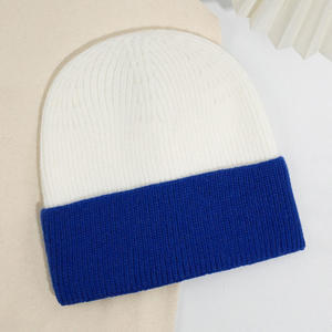 Gorro de Invierno de Dos Tonos con Logotipo Personalizado al por Mayor, Gorro de Punto Cálido y Holgado para Hombre y Mujer, OEM ODM - Product Image 4