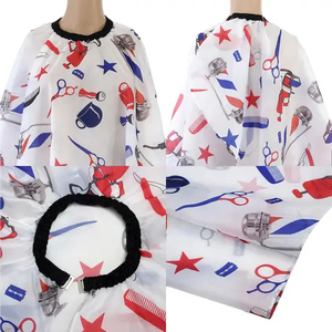 RAMAFHH MEDAX Cape de Coiffure Confortable à Motifs, Manches Longues, en Pongee Anti-Adhérent, Professionnelle pour Salon, Coupe et Coloration des Cheveux - Product Image 6