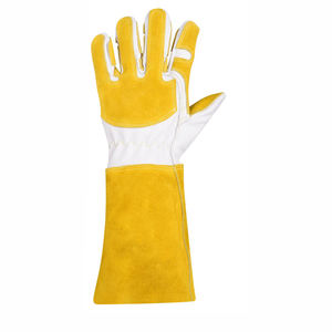 Gants de soudage en PU résistants à la chaleur, manchette renforcée, antidérapants, professionnels, robustes, industriels, 10 pouces - Product Image 3