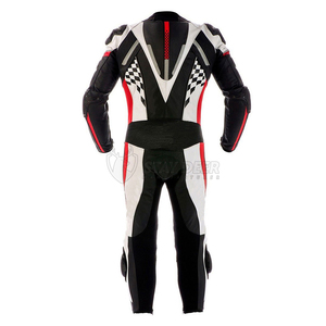 Combinaison de moto en cuir véritable de style vintage, équipement de moto classique Cafe Racer, broderie et patchwork personnalisés - Product Image 6