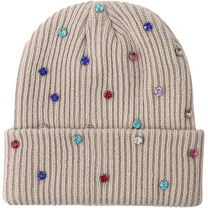 Custom Black Rhinestone Beanie Hat Women <b>Men</b> <b>Winter</b> Rib Knit Cuffed <b>Cap</b> Soft Warm Stretch Streetwear Skull <b>Cap</b> OEM - Product Image 4