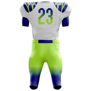 American Football Uniform Set Gold White V-<b>Neck</b> Short Sleeve <b>Padded</b> Fitted Men's Athletic Wear All Seasons - Product Image 4