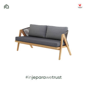 Modern Living Room <b>Sofa</b> Solid <b>Wood</b> Rope <b>Frame</b> Upholstered Fabric Couch Luxury Home Hotel Villa Furniture - Product Image 3