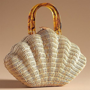 Preciosos bolsos de mano para mujer, bolso de ratán, bolso de paja para mujer, ideal para vacaciones, se acepta OEM, logotipo personalizado, de Vietnam, venta al por mayor. - Product Image 5