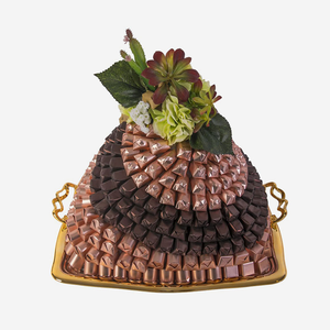 Plateau à chocolat en laiton, plateau à chocolat luxueux, design parfait, qualité exceptionnelle, plateau à chocolat en laiton doré, meilleur prix - Product Image 1