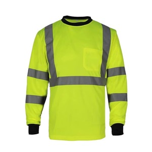 Hi Visibility Waterproof Flame-Retardant Long Sleeve Safety for <b>Construction</b> Workwear Reflective <b>Working</b> Shirt - Product Image 1