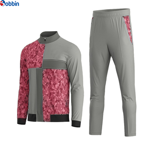 Survêtements unisexes personnalisés respirants à sublimation, très demandés, pour clubs de football, avec veste de survêtement unie et motif sportif sur le devant - Product Image 3