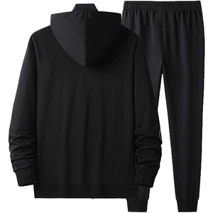 Ensemble de survêtement homme tendance 2026 – Sweat à capuche raglan et pantalon de jogging 2 pièces – Logo personnalisé – Vente en gros – Coupe ajustée – Tenue de sport et d'entraînement - Product Image 2