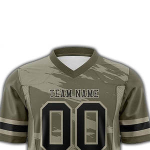 Maillot de football américain de qualité supérieure à manches courtes imprimé par sublimation - Product Image 4