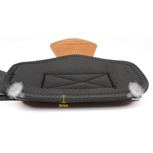 Poignées de musculation en daim sans perforation personnalisées, étiquette privée, poignées de gym en cuir sans doigts, vente en gros - Product Image 3