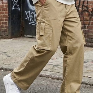 Nuevo pantalón de hombre a la moda, de corte ajustado, con múltiples bolsillos, para uso casual, cómodo, para uso casual y deportivo. - Product Image 5