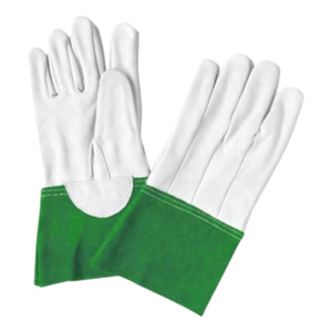Gants de travail en cuir de chèvre et croûte de cuir de vachette renforcés de qualité supérieure, certifiés CE, pour la sécurité TIG, réfléchissants - Product Image 6