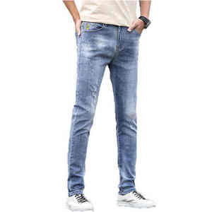 Stylish Slim Fit Denim <b>Pants</b> for Men Featuring Comfortable Stretch Trendy Design Perfect Breathable Denim <b>Pants</b> - Product Image 2