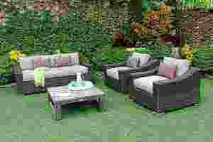 Ensemble de meubles de salon en rotin de luxe pour la détente en plein air dans le jardin - Product Image 6