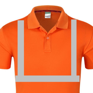 Workwear Polo Shirts Hi Viz Strip Shirts Wholesale Price Oem Branding Polo T-Shirts y Chalecos de Alta Visibilidad Profesionales - Product Image 2