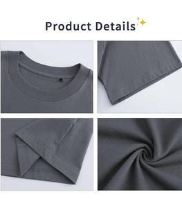 Camisetas de Hombre de Manga Corta, Personalizadas con Logotipo, 100% Algodón, 300GSM, Tejido Transpirable, Corte Holgado, Estampadas, Talla Grande - Product Image 5