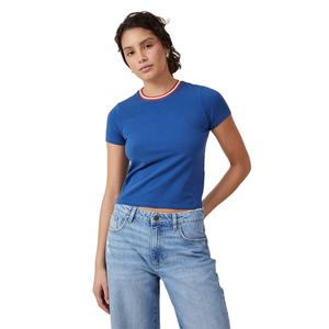 Ropa Urbana Personalizada al por Mayor, de Verano, Ligera, Elástica, Transpirable, de Secado Rápido, Lisa, Teñida, con Cuello Redondo, de Algodón y Bambú - Product Image 1