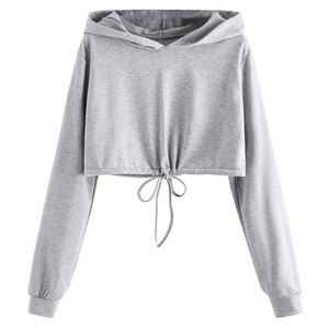 Hoodies courts en tissu doux pour femmes, design tendance et décontracté, coupe confortable, parfaits pour le quotidien et le style urbain. - Product Image 1