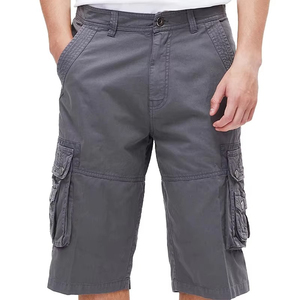 Latest design solid anti-wrinkle <b>canvas</b> cotton men's cargo shorts wholesale unique style 2026 lightweight and durable - Product Image 1