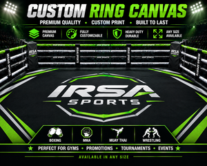 IRSA SPORTS Tapis de combat personnalisé en toile pour Boxe, MMA, Muay Thai, Lutte – Équipement robuste de forme carrée en Cordura Vinyle de qualité supérieure - Product Image 4