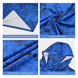 Camisa con capucha para hombre UPF 50, camisa de pesca de manga larga, protección UV, protección solar ligera y transpirable para senderismo al aire libre - Product Image 6