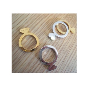 Practical table napkin <b>rings</b> crafted from metal suitable for enhancing dining arrangements at events gatherings and dinners - Product Image 2