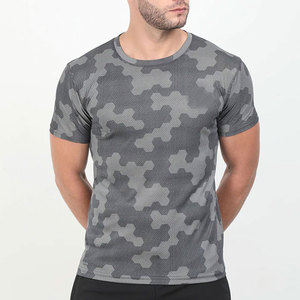 Nouveau design, vêtements décontractés pour hommes, t-shirts en sublimation, polyester/coton, respirants, séchage rapide, vêtements d'été, prix de gros - Product Image 1