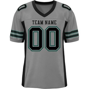 Maillot de football américain pour jeunes en polyester mesh résistant à la décoloration, impression personnalisée du nom et du numéro du joueur, fabrication OEM, vêtements de performance - Product Image 3