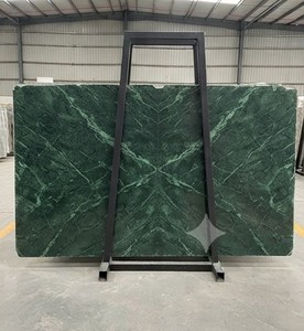 Marbre vert italien Rameggiato, grande dalle de calcite polie, pierre pour cuisine et salle de bain modernes, revêtement mural de villa, plan de travail - Product Image 1