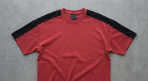 T-shirt Homme Oversize à Manches Contrastantes 100% Coton Tricoté Uni Décontracté Streetwear Col Rond Manches Courtes - Product Image 4