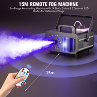 Machine à fumée à effet boule magique RGB 9 LED 1200W pour scène, mariage, fête, discothèque, spectacle