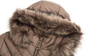 Women's Lightweight Waterproof Eco-Friendly Puffer Jacket Hooded <b>Bubble</b> <b>Coat</b> Fur Collar Warm Outerwear for Spring Fall Winter - Product Image 3