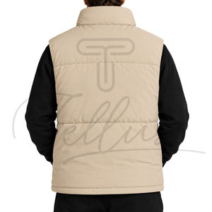 High Quality Breathable Lightweight Zip-Up Sleeveless Men's Winter Jacket Bubble Puffer Vest Custom Logo <b>Plus</b> <b>Size</b> <b>Waistcoat</b> - Product Image 6