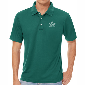 Camiseta de Manga Corta para Hombre, Color Verde Azulado Sólido, Algodón Jersey, Logotipo Frontal, ODM, Corte Regular Informal, Transpirable, para Uso Diario - Product Image 2