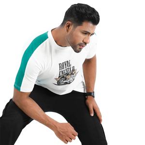 Venta al por mayor 100% algodón de primera calidad 180 GSM camisetas para hombres logotipo personalizado etiquetas de talla grande transpirable hecho Bangladesh - Product Image 3