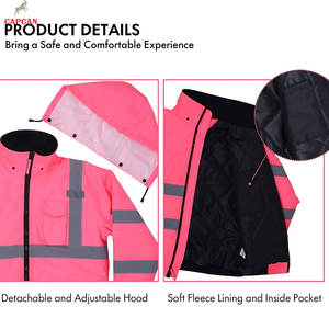 Chaqueta de Trabajo para Hombre, Resistente, de Tela de Poliéster Ligera, Ecológica, Transpirable, Ignífuga, con Certificación CE, de Alta Visibilidad - Product Image 4