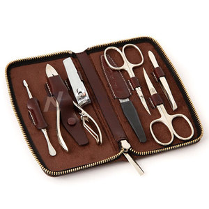 Nomzi Professional 7pcs Luxury Nail Manicure & <b>Pedicure</b> <b>Set</b> with 3-in-1 Nail Clipper Portable & Durable Stainless Steel Tools - Product Image 2