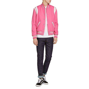 Industry Trending OEM Men's Vintage Autumn Custom Embroidered Logo Wool <b>Baseball</b> <b>Bomber</b> Varsity <b>Jacket</b> Eco-Friendly Breathable - Product Image 3