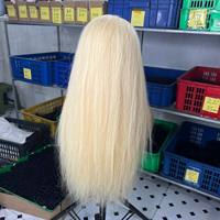 Perruque en cheveux humains vietnamiens blonds 613, avec dentelle frontale HD, 100% naturelle, options multi-poids 350/300/285g, prix d'usine, vente en gros