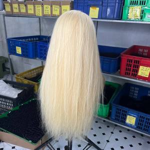 วิกผมมนุษย์สีบลอนด์แบบมีลูกไม้ด้านหน้าเป็น100% มีความละเอียดสูง613 - Product Image 4