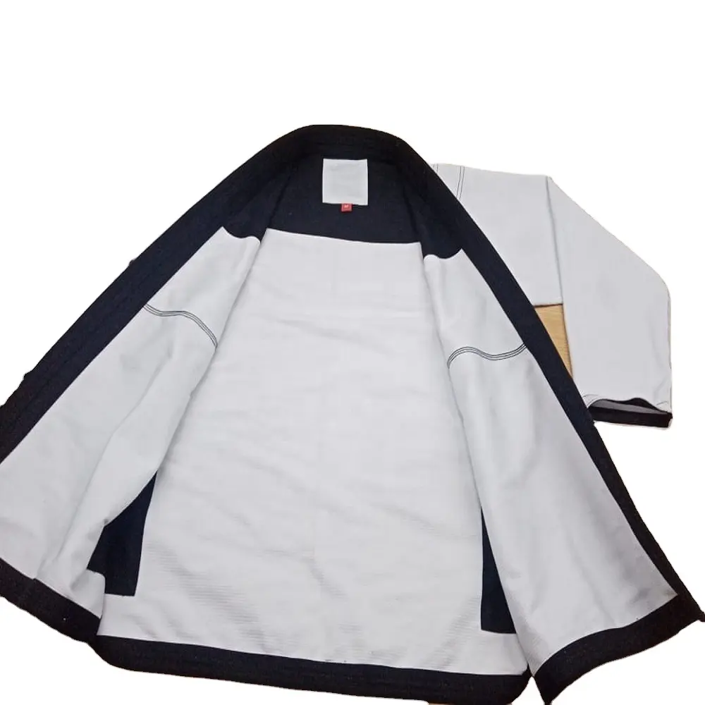 Tissu en coton personnalisé pour l'entraînement, vêtements de pluie, Bjj Judo Jiu Jitsu Gi, kimonos aux prises, protection contre les éruptions cutanées, vente en gros en usine
