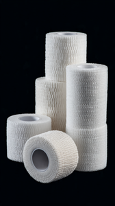 Venda al por mayor de rollos de gasa jumbo estériles médicos personalizados, vendaje cohesivo de compresión, transpirable, ligero y ecológico - Product Image 2