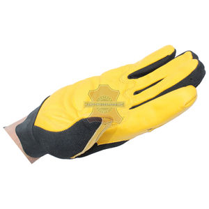 Invierno cálido amarillo cuero de vaca trabajo antideslizante transpirable trabajo pesado trabajo conductor guantes listos para enviar - Product Image 6