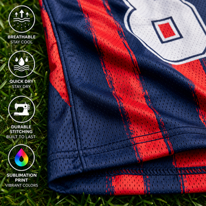 เสื้อบาสเก็ตบอลแบบสั่งทำพิเศษ ไซส์พลัส สำหรับทีมและลีก แห้งเร็ว ระบายอากาศได้ดี ผ้าโพลีเอสเตอร์ 100% พิมพ์ลายชื่อและหมายเลขผู้เล่น - Product Image 3