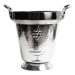 Hammered Copper Ice Bucket Round Shape Metal Industrial Style Handmade Wine <b>Cooler</b> Bar ware Party Beverage <b>Cooler</b> - Product Image 5