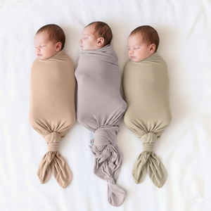 Baby Knotted <b>Swaddle</b> <b>Wrap</b> Premium for Babies Lightweight Snug and Skin Friendly - Product Image 6