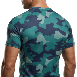 Maillots de bain anti-UV personnalisés pour adultes, en polyester et élasthanne imprimés, UPF50+, antibactériens, séchage rapide, respirants, 180g, manches courtes, livraison rapide - Product Image 6