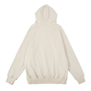 Sweat à capuche décontracté de haute qualité avec col zippé, impression de logo personnalisée en relief, demi-zip ou entièrement zippé, unisexe - Product Image 4